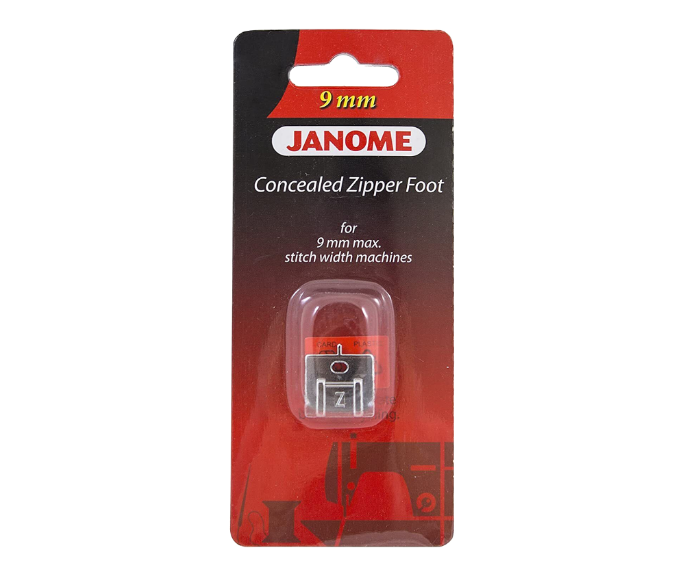Janome Concealed Zipper Foot 9mm Sew It