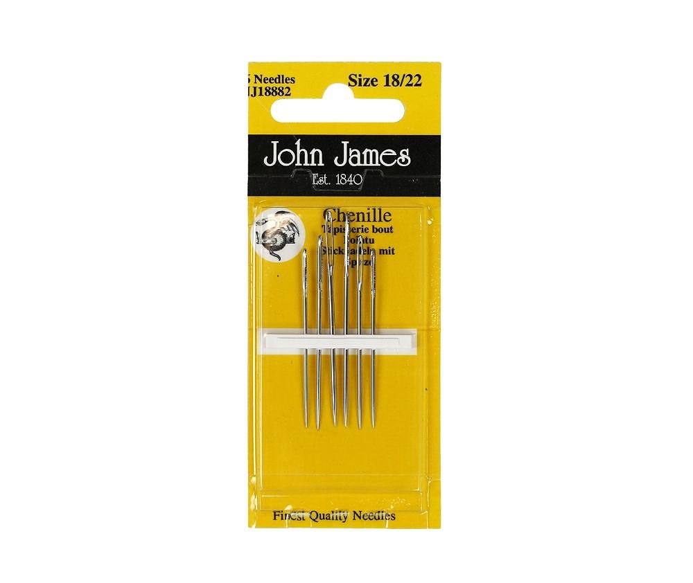 John James Needles – Chenille - Size 18/22 x 6