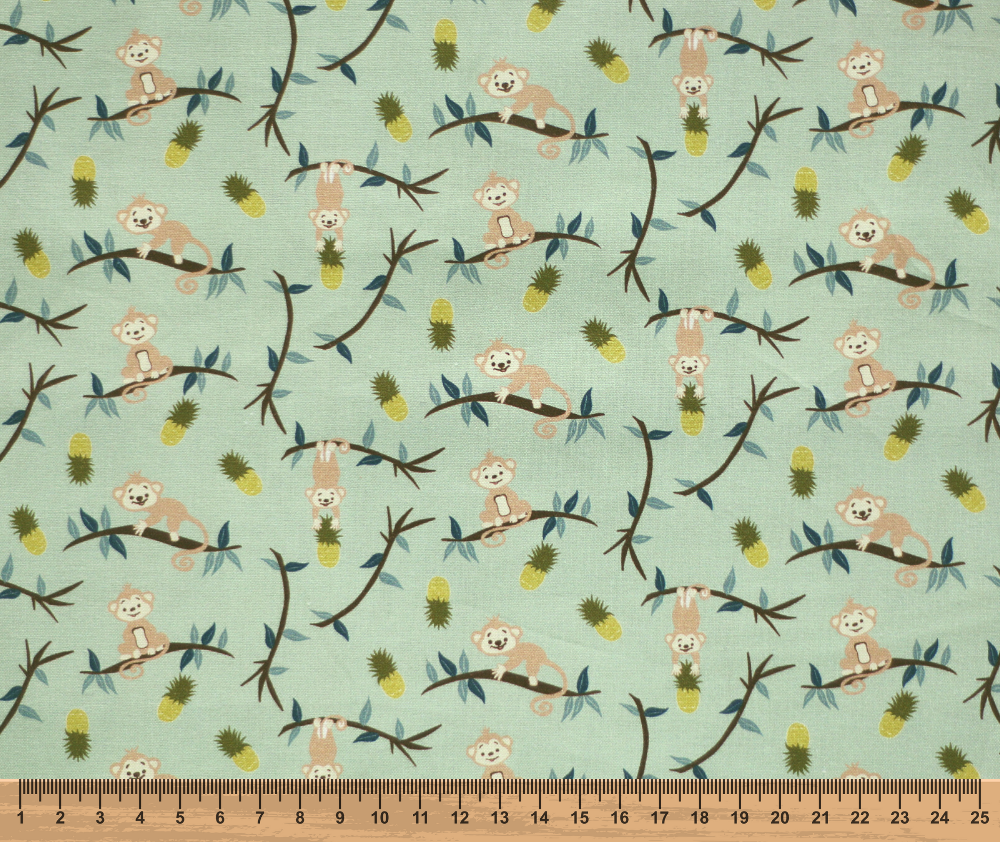 Jungle Dreams 100% Cotton Fabric - 10cm Increments