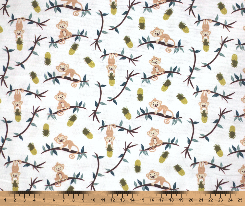 Jungle Dreams 100% Cotton Fabric - 10cm Increments
