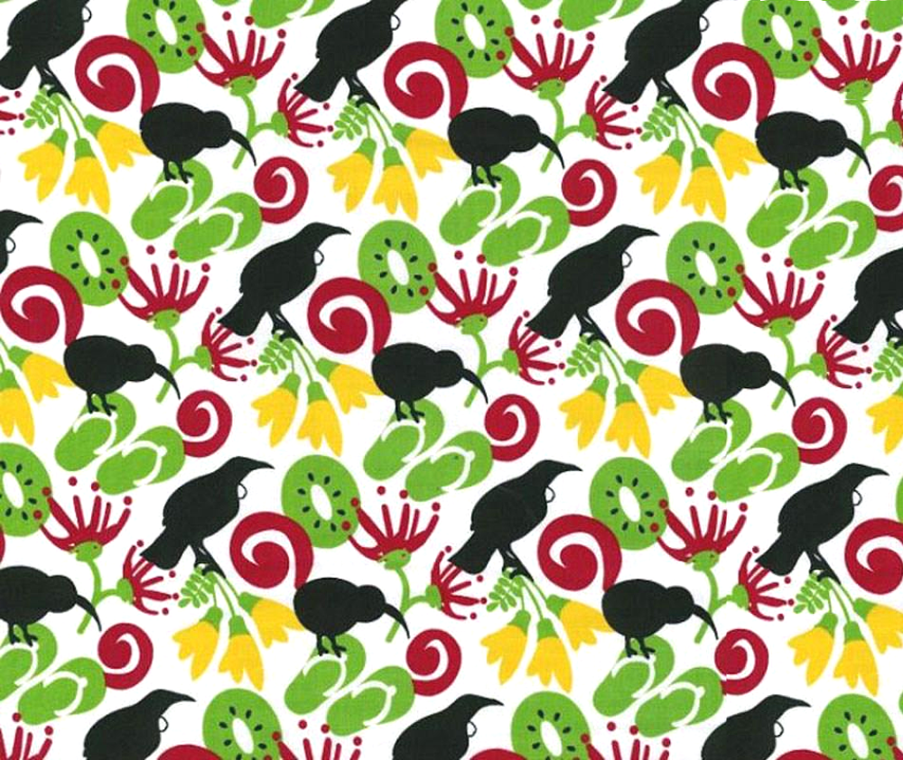 Kiwiana 100% Cotton Fabric - 10cm Increments