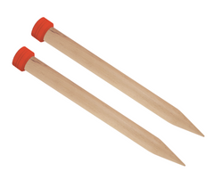 Knitpro Basix Birch Wood Single Pointed Needles - 15.00mm