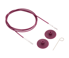 Knitpro Interchangable Needle Cables 360 deg Swivel - 7 Sizes Available