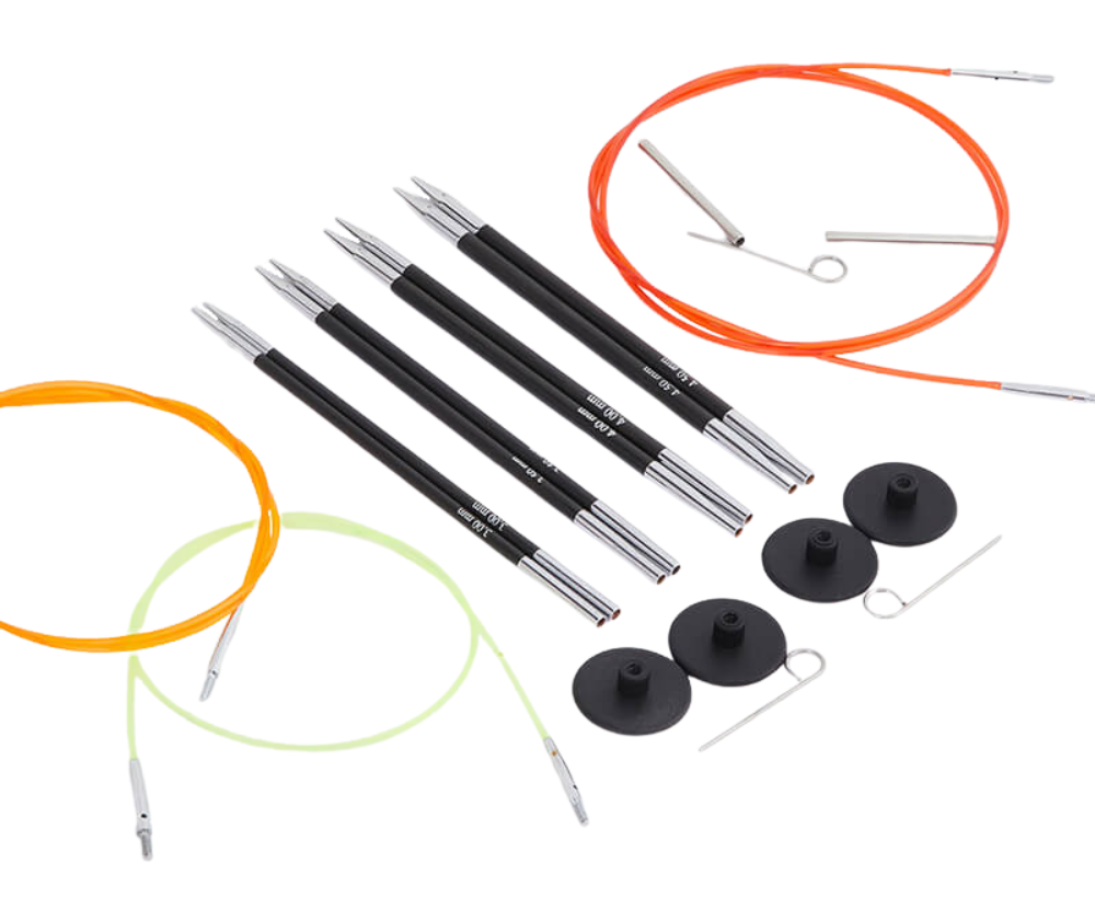 Knitpro Karbonz - Interchangeable Starter Needle Set