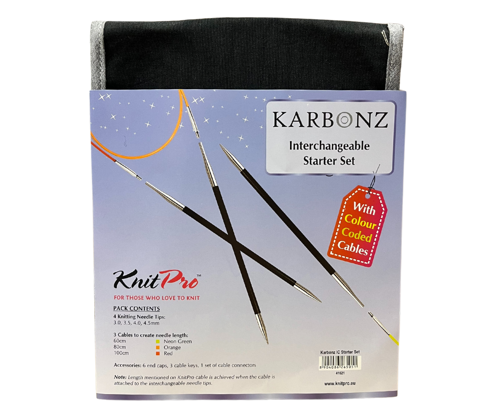 Knitpro Karbonz - Interchangeable Starter Needle Set