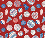 Liberty Christmas - Bauble Bonanza Cotton Fabric - 10cm Increments
