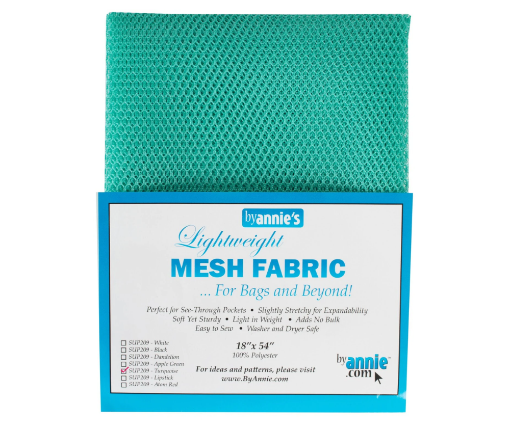 By Annie Light Weight Mesh Fabric Various Colours - 18in x 54in