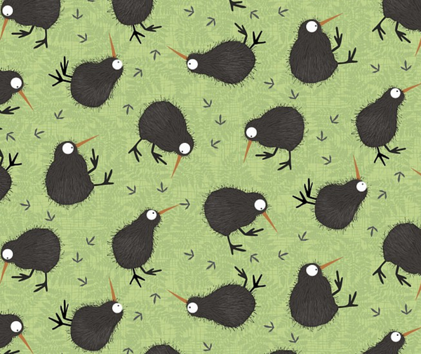 Little Kiwi 100% Cotton Fabric - 10cm Increments