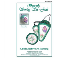 Lyn Manning Felt Sewing Set - Butterfly - Jade