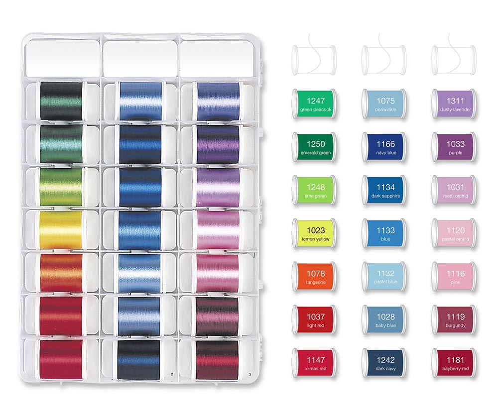 Madeira Classic Rayon 40x 1000m Embroidery Thread Box - Art 8042