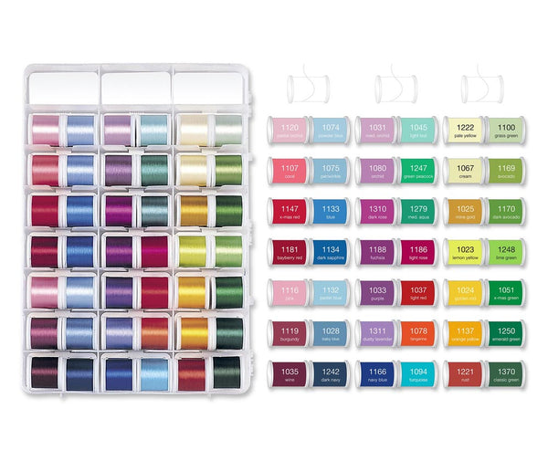 Madeira Classic Rayon Embroidery Thread Travel Box - 80x 200m - Art.8082