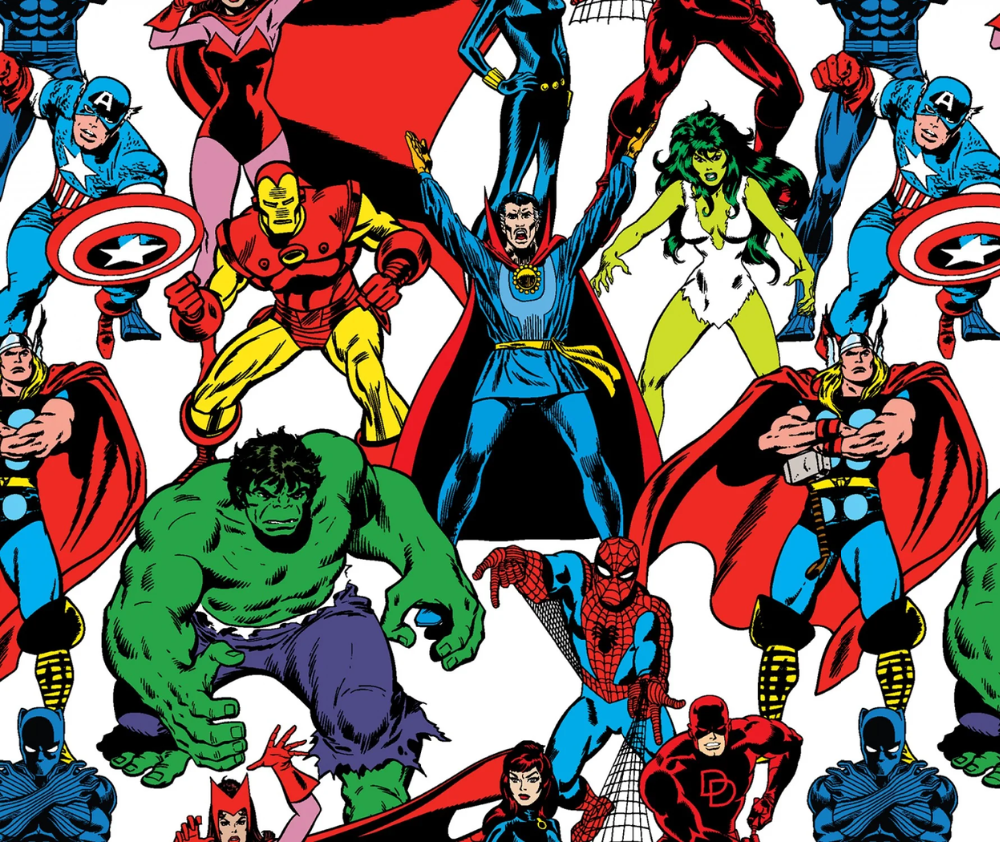 Marvel 100% Cotton Fabric - 10cm Increments