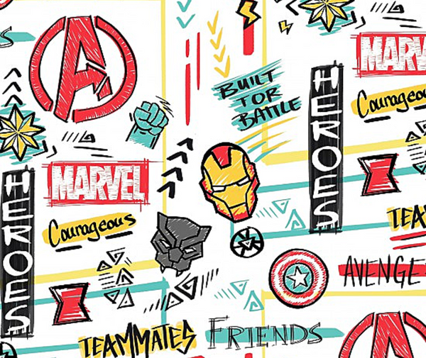 Marvel 100% Cotton Fabric - 10cm Increments
