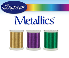 Superior Metallic Embroidery Thread 500 yd - Various Colours