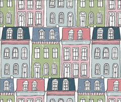 Afternoon In The Park 100% Cotton Fabric - 1/2 Metre