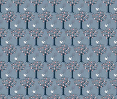 Afternoon In The Park 100% Cotton Fabric - 1/2 Metre