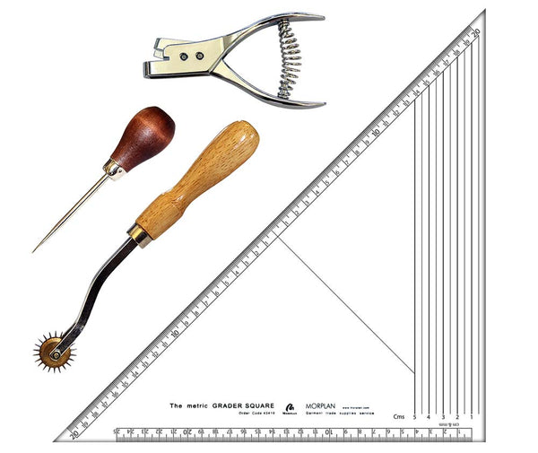 Ultimate Pattern Making Kit With Etched Set Square (#1)