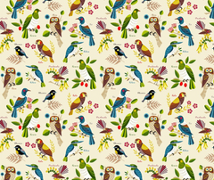 Kiwiana - Native Bloom 100% Cotton Fabric - 10cm Increments