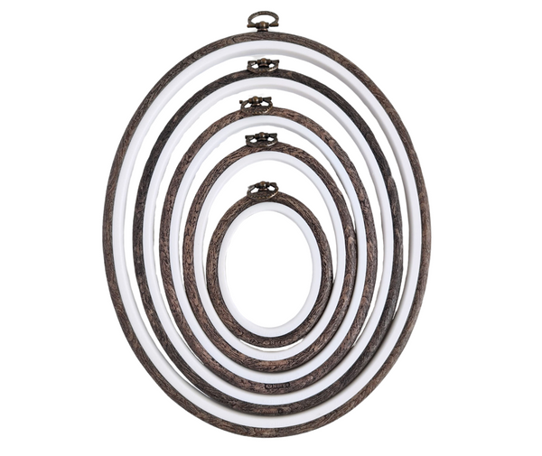 Nurge Flexi Oval Embroidery Hoop - Various Sizes