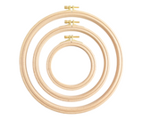 Nurge Wooden Embroidery Hoops - Various Sizes