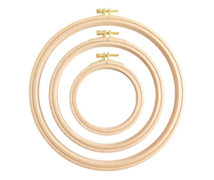 Nurge Wooden Embroidery Hoops - Various Sizes