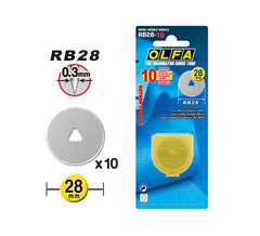 Olfa 28mm Rotary Cutter Blade - 10 Pack