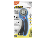 Olfa 45mm Deluxe Rotary Cutter Pacific Blue