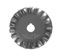 OLFA® 45mm Steel Pinking Rotary Cutter Blade