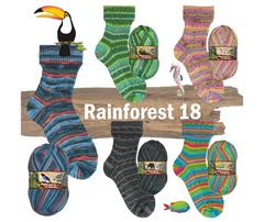 Opal Rainforest 18 Sock Yarn - Various Colours