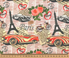 Parisian 100% Cotton Fabric - 10cm Increments