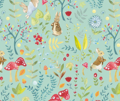 Peter Rabbit 100% Cotton Fabric - REMNANT