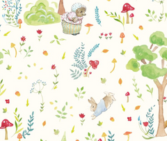 Peter Rabbit 100% Cotton Fabric - 10cm Increments