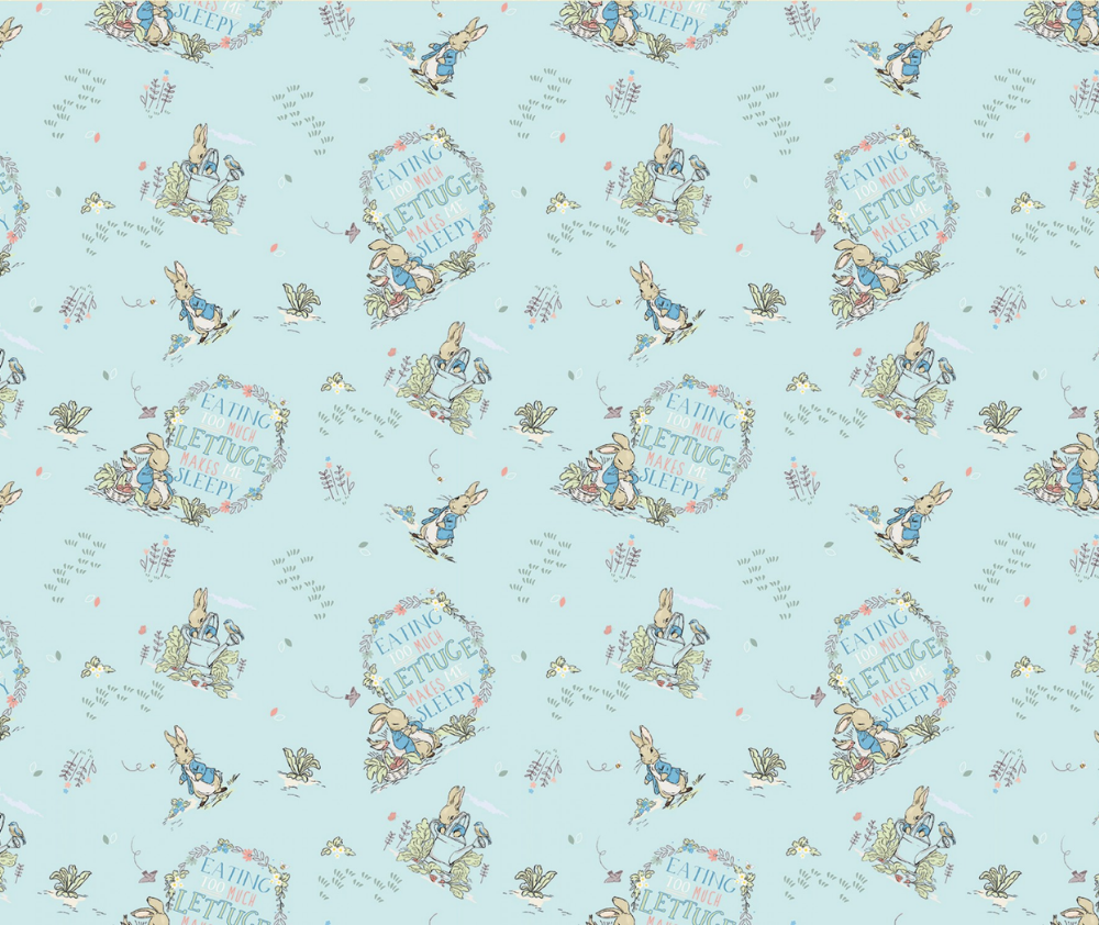 Peter Rabbit & Friends 100% Cotton Fabric - 1/2 Metre