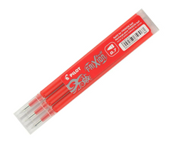 Pilot Frixion Erasable Refill Fine Red, Pack of 3