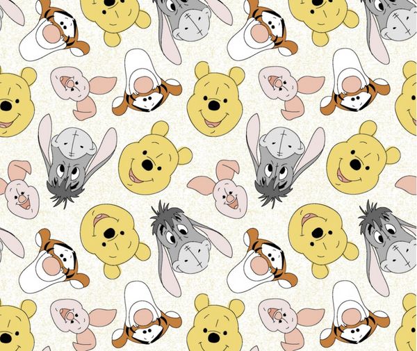 Winnie the Pooh Nursery 100% Cotton Fabric - 10cm Increments