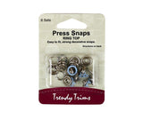 Press Snap Ring Top Sky Blue by Trendy Trims