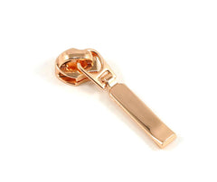 Rectangular Zipper Slide - Copper/Rose Gold by Emmaline Bags