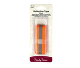 Reflective Tape Orange ( Sew In ) 25mm x 2M By Trendy Trims