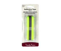 Reflective Tape ( Sew In ) 25mm x 2M By Trendy Trims