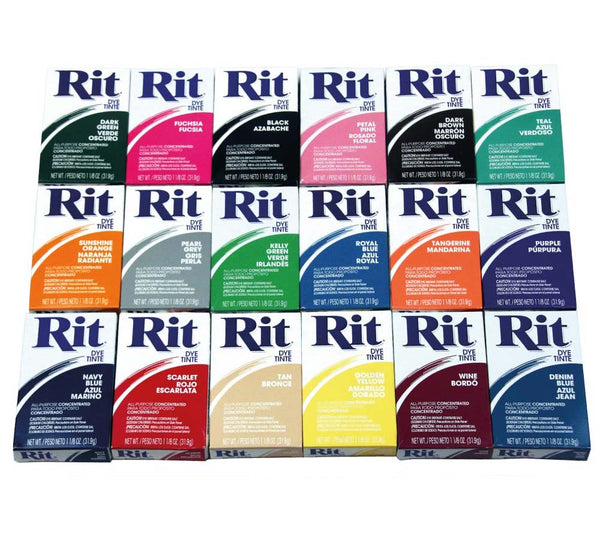Rit Powder Dye - 20 Colours To Choose From