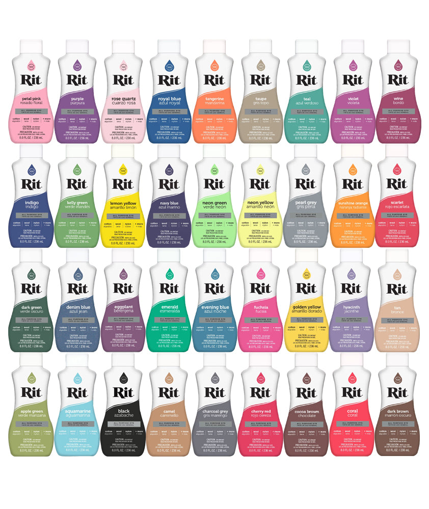 Rit Liquid Dye - 37 Colours to Choose From