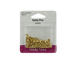 Safety Pins - Brass - Trendy Trims