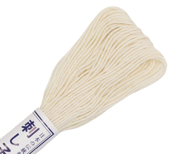 Sashiko Embroidery Threads - Ivory – Sew It