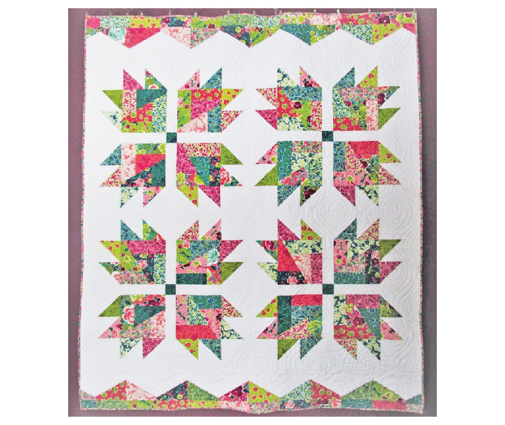 Scrap Crazy Bear Paw Quilt Pattern