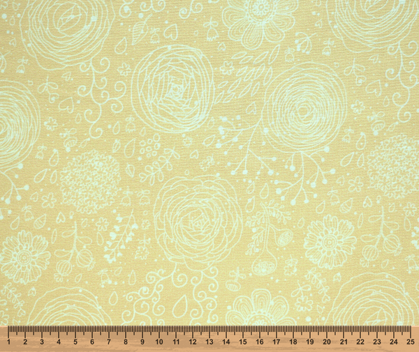 Scribble - 100% Cotton Fabric - 10cm Increments