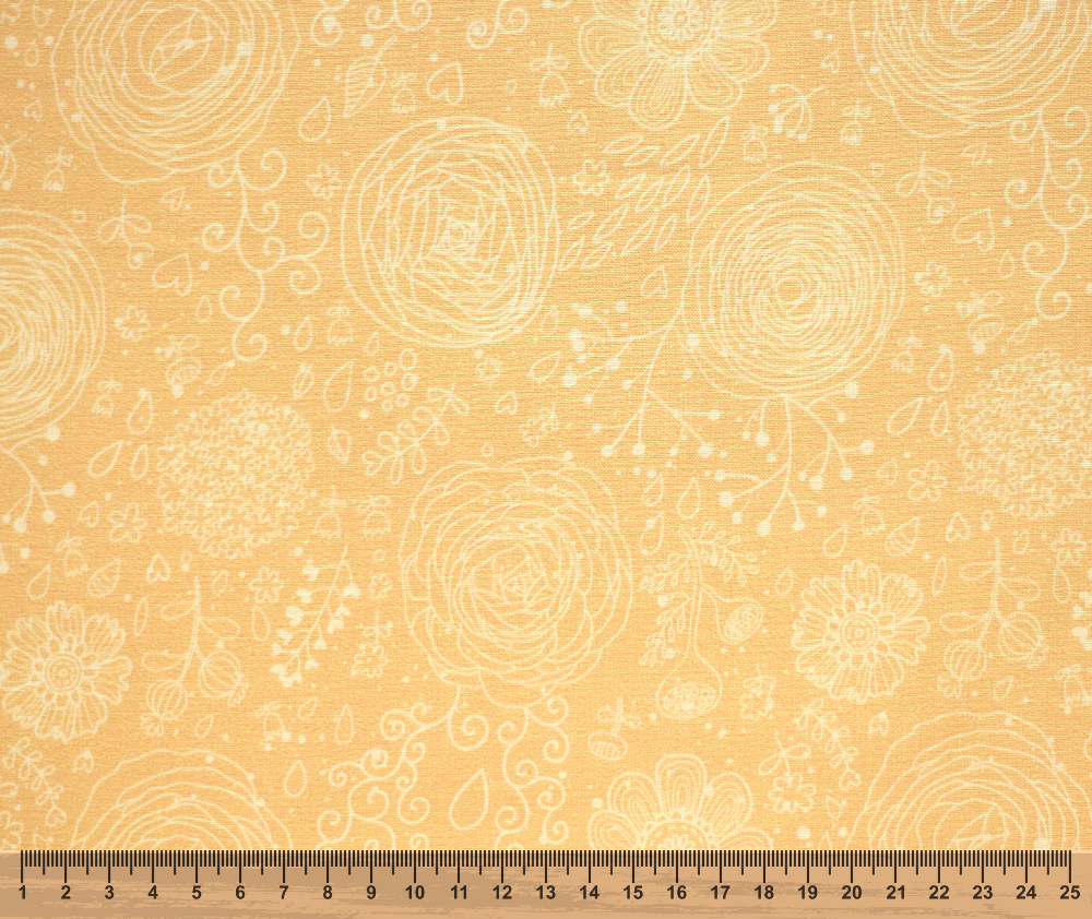 Scribble 100% Cotton Fabric - 10cm Increments