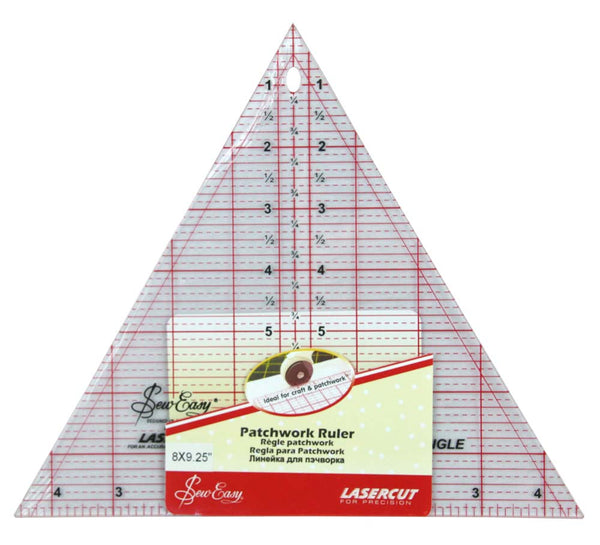 Quilting/Patchwork 60 Deg Imperial Triangle Ruler 8