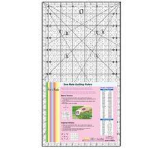 Square Up Slotted Quilting Ruler Patchwork Ruler Acrylic 3mm for Cutting  Fabric Paper Quilting Sewing Craft Template 