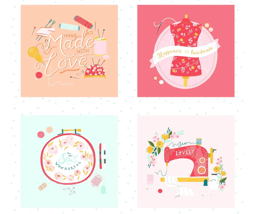 Sew Wonderful 100% Cotton Fabric - 60cm Panel