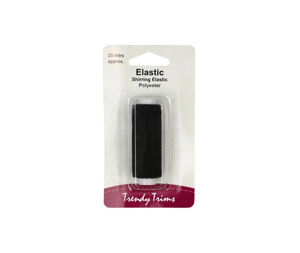 Shirring Elastic - Black